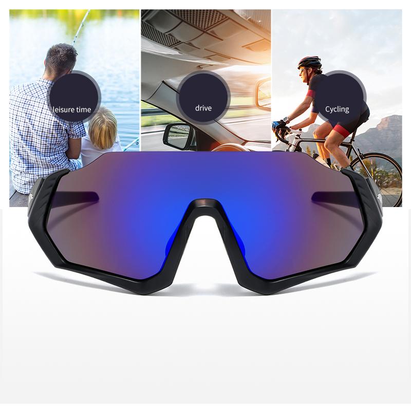 Kính Thể Thao Ngoài Trời UV400 Kính Mát Đi Xe Đạp Xe Đạp Kính Mắt MTB Kính Xe Đạp Chu Kỳ Kính Cho Nam Nữ Color: transparent
