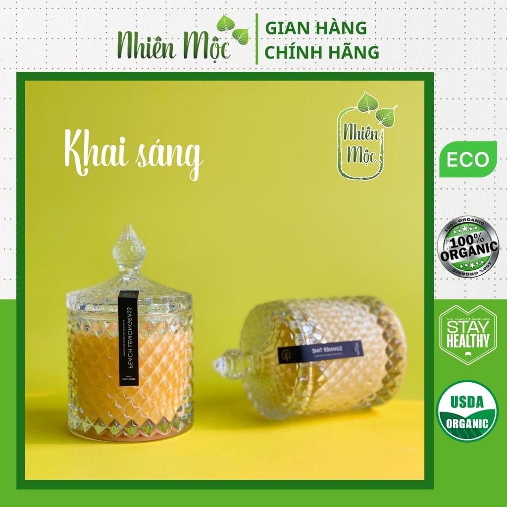 Nến thơm Luân Xa Khai sáng Nhiên Mộc | An toàn | Không khói