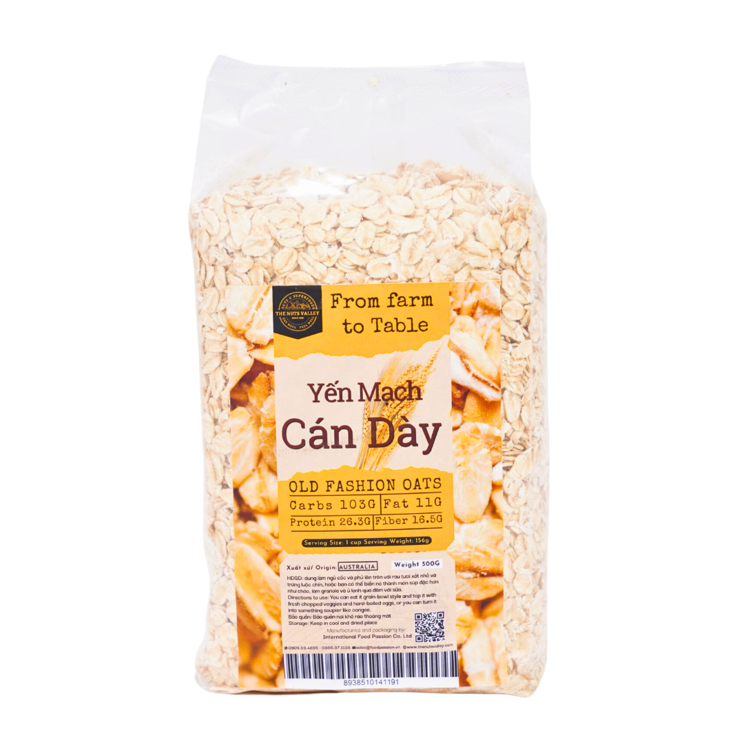 Yến Mạch cán dẹp và bột yến mạch  - Oats The Nuts Valley