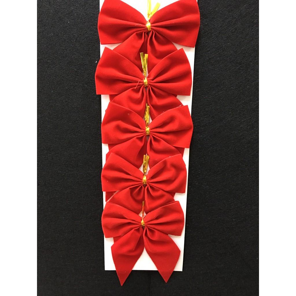 NOEL - BỊCH 5 CÁI - NƠ LỚN TREO TRANG TRÍ NOEL