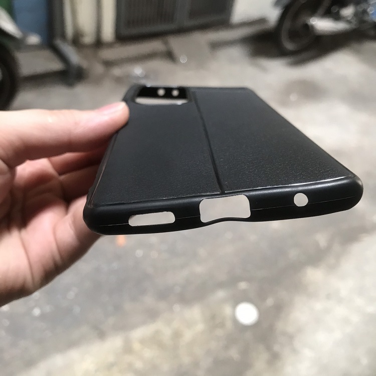 Ốp lưng dành cho Xiaomi Redmi Note 10 Pro silicon giả da chính hãng Auto Focus