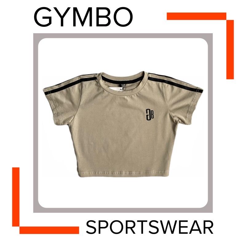 Áo croptop thể thao GB cộc tay ngắn cao cấp nữ tập gym, yoga, đi chơi cực xinh