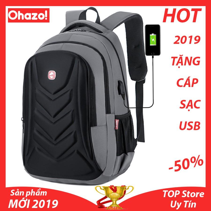 Balo Laptop Cao Cấp, Balo Đi Học Vỏ Sò New Style Ohazo! BL102