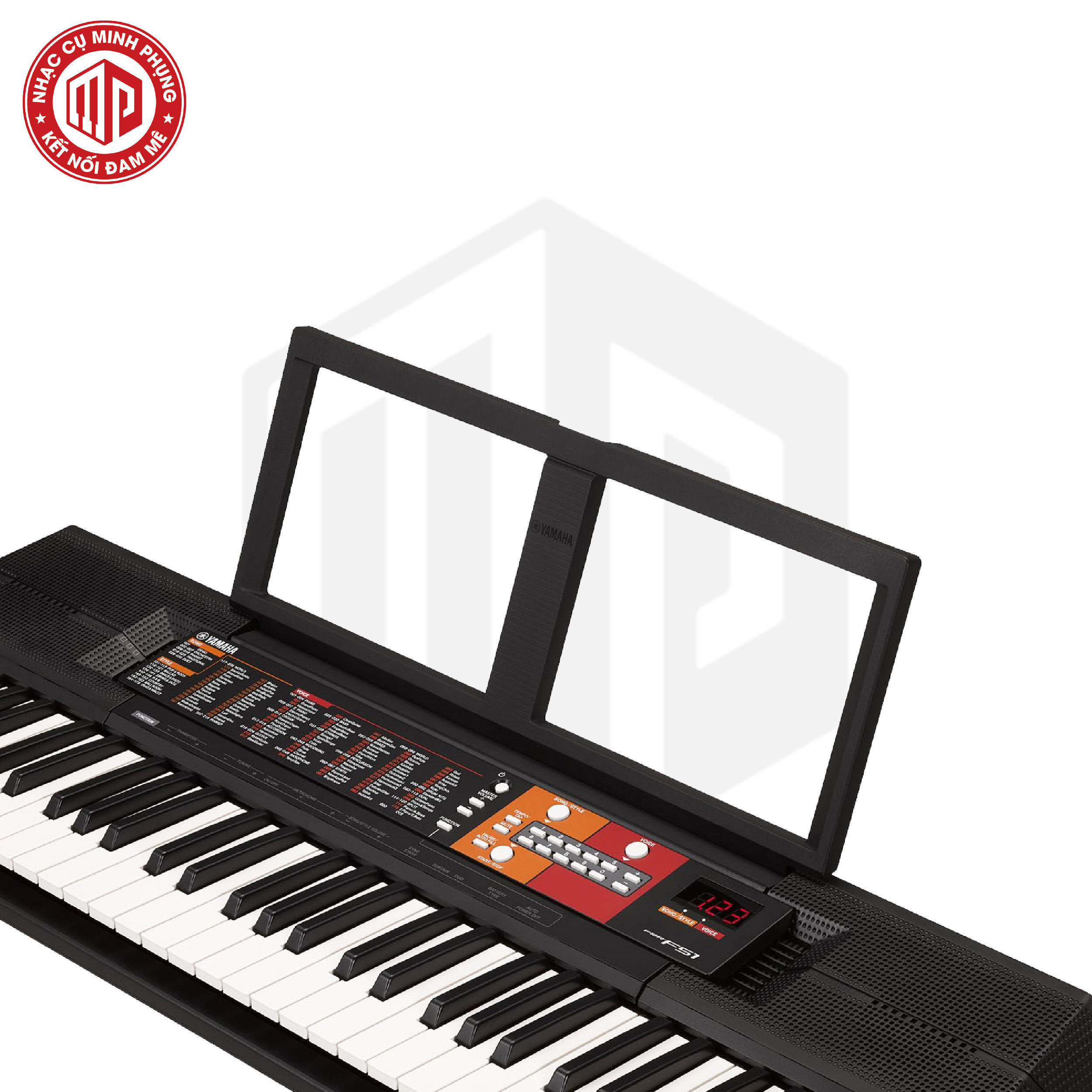 Đàn Organ Yamaha PSR F51 - Màu đen - Hàng chính hãng