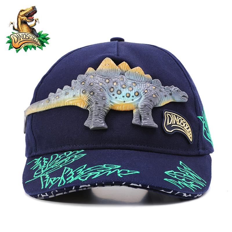 DINOSKULLS Trẻ Em 3D Khủng Long Có Thể Điều Chỉnh Nón Snapback Cho Bé Trai Bé Gái Trẻ Em Mũ Bóng Chày Thoáng Khí Ngoài Trời Du Lịch Thể Thao Miếng Vải