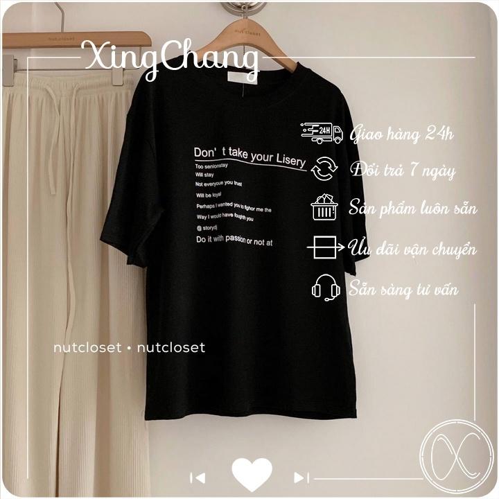 Áo thun nữ trắng công sở, áo thun hè cao cấp chất mịn đẹp nữ tính in Lisery mã NXC22