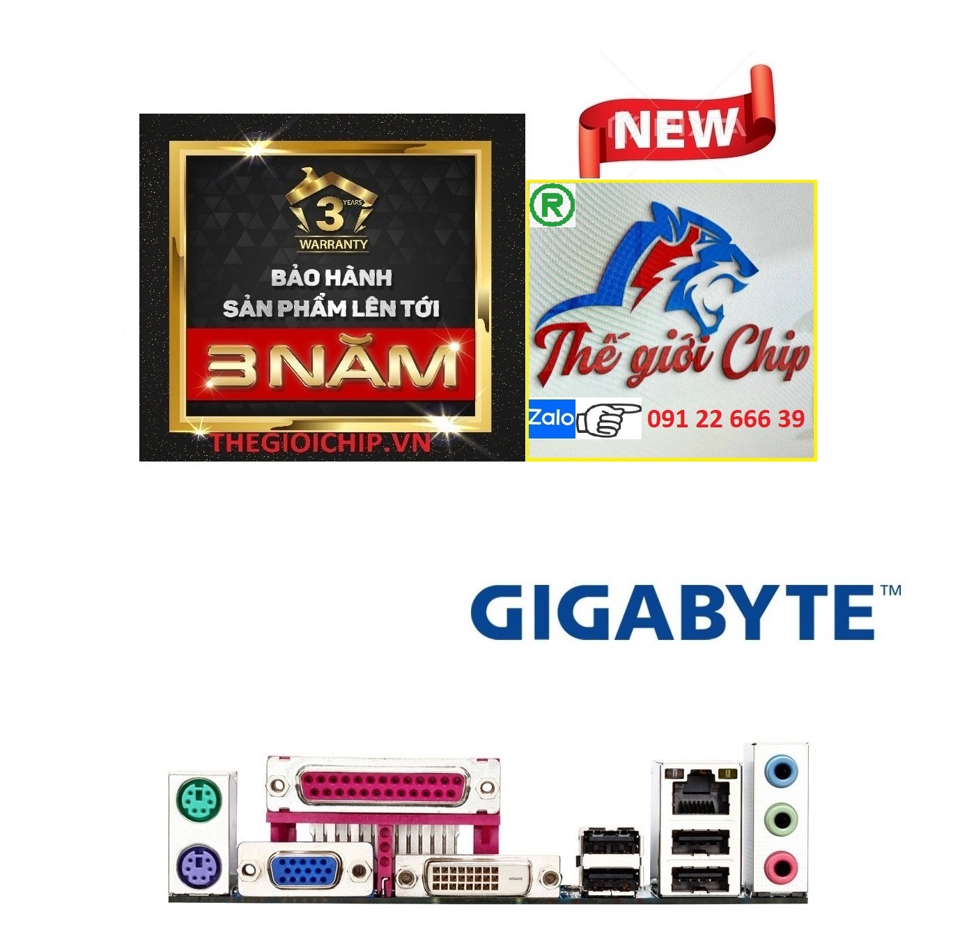 Bo Mạch Chủ (Mainboard) GIGABYTE H61M-S2PV - HÀNG CHÍNH HÃNG