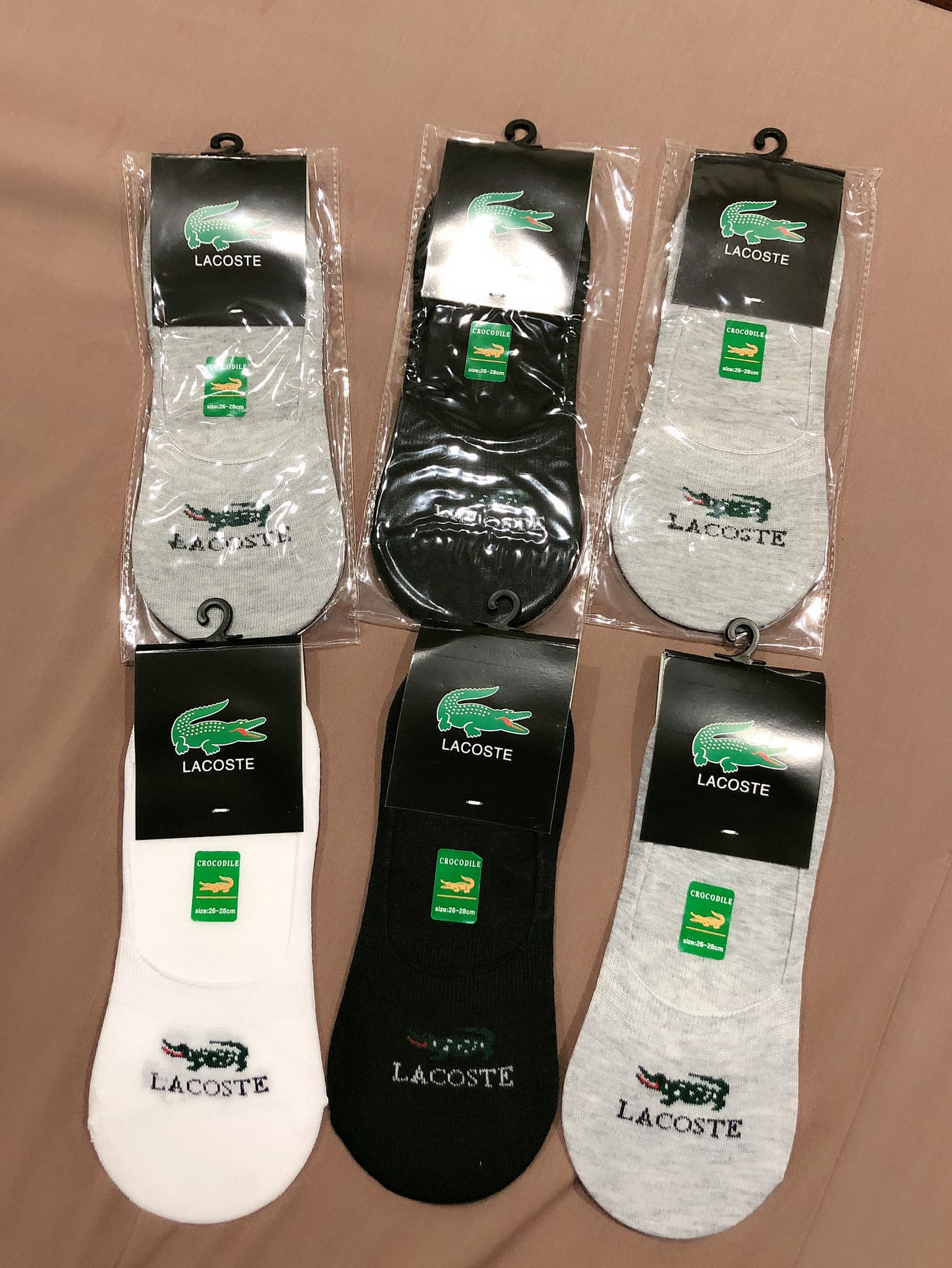 Combo 6 đôi tất lười cá sấu chất coton cao cấp mịn đẹp