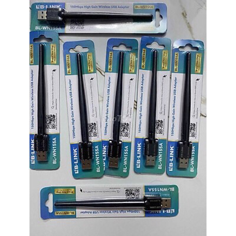 Usb wifi LB-LINK BL-WN155A nhỏ gọn có ăng ten, bắt sóng wifi xa hơn, khỏe hơn, mạnh hơn - Hàng nhập khẩu