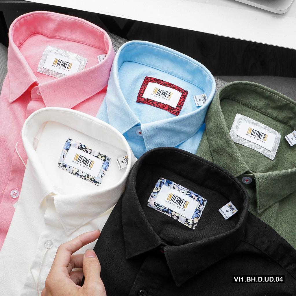 Áo sơ mi nam linen kiểu dáng thanh lịch trẻ trung BH.D.UD.04 cao cấp