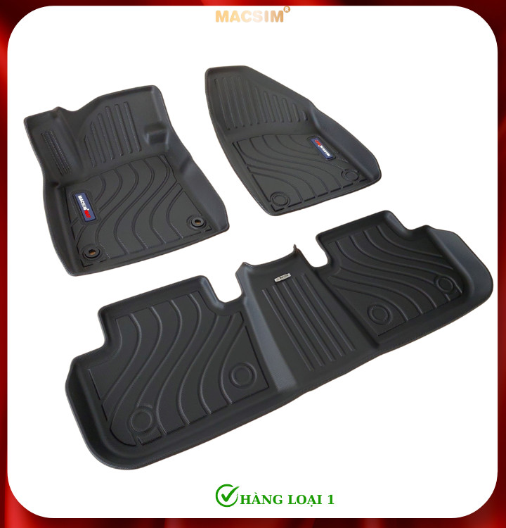 Thảm lót sàn xe ô tô Peugeot MG4 Nhãn hiệu Macsim chất liệu nhựa TPE cao cấp màu đen