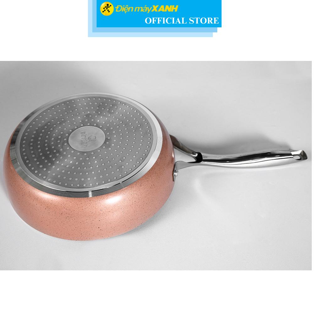 Chảo nhôm sâu chống dính vân đá đáy từ 24 cm Elmich EL-5741MN - Hàng Chính Hãng