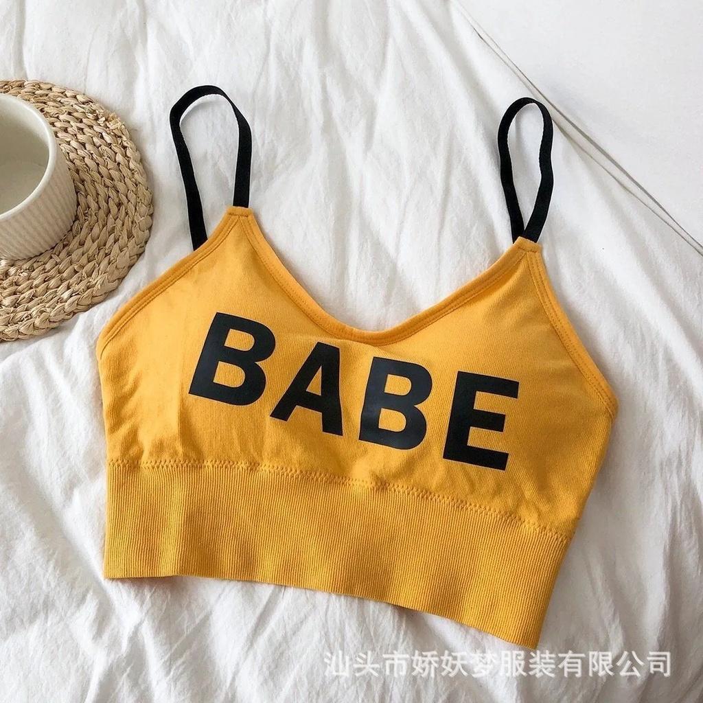 Bra Khoét lưng BaBe nâng ngực chất liệu cotton -Áo Croptop nữ 2 dây croptop nữ kiểu ôm body co giãn 4c mềm mịn 317