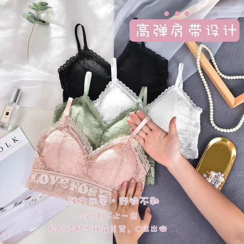 Áo lót bra phối viền chữ đan dây siêu đep
