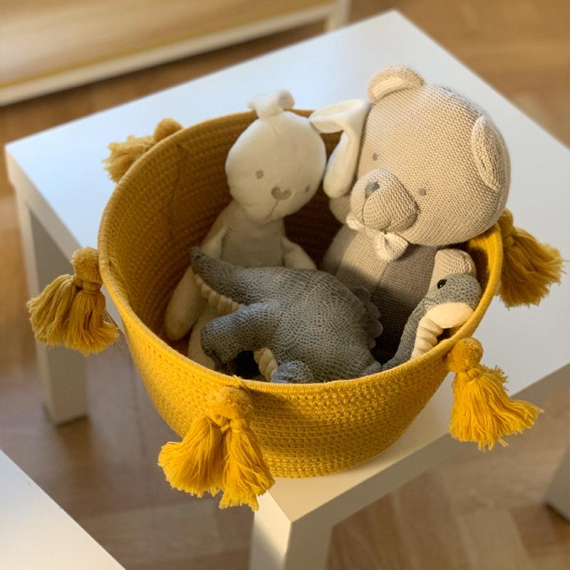 Macrame trang trí Cotton Cáp Basket