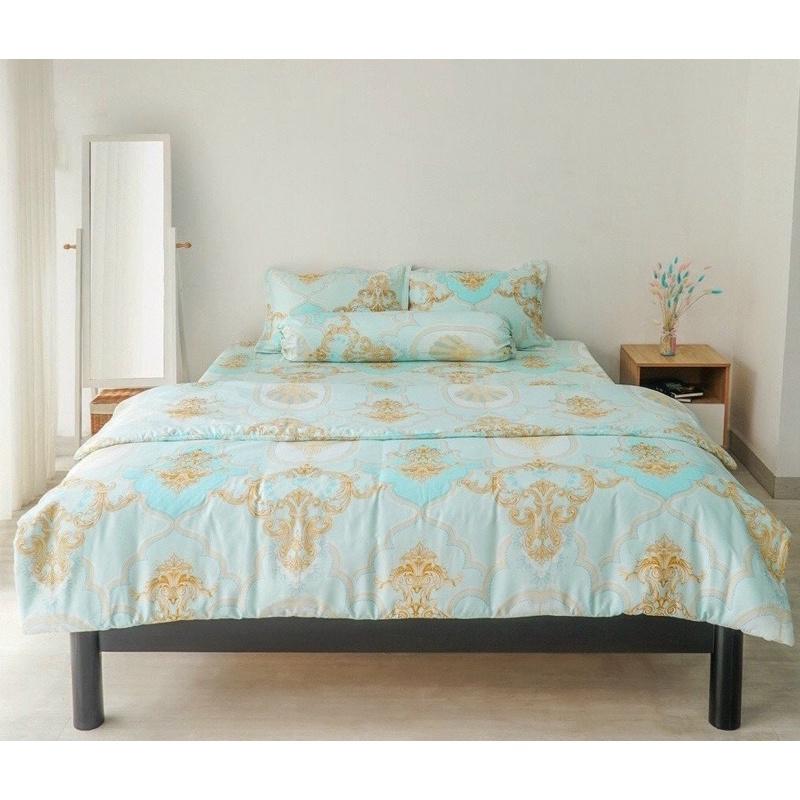 Drap Tencel 60s -Bộ Ga Gối Vỏ Ôm Dây Khoá Nệm 5-27cm