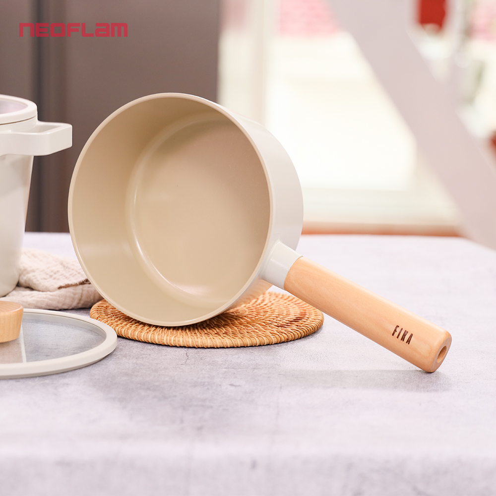 [Hàng chính hãng] Bộ 2 nồi Neoflam Fika Hàn Quốc gồm quánh 18cm &amp; nồi nông 22cm. Made in Korea. Hàng có sẵn giao ngay