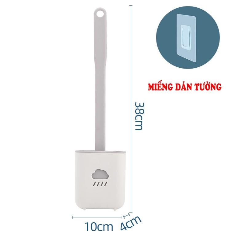 Cọ Bồn Cầu Silicon - Chổi Vệ Sinh Toilet Gắn Tường Cao Cấp