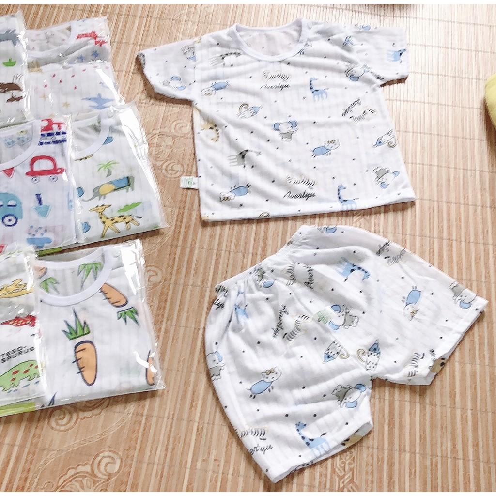 Chất đẹp- Hàng mới Sét 10 bộ quần áo cộc tay cao cấp cho bé- chất thấm hút mồ hôi-quần áo cho trẻ sơ sinh