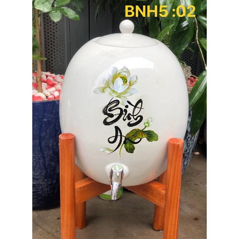 Bình sứ đựng nước bình đựng nước gốm sứ 3 5 lít