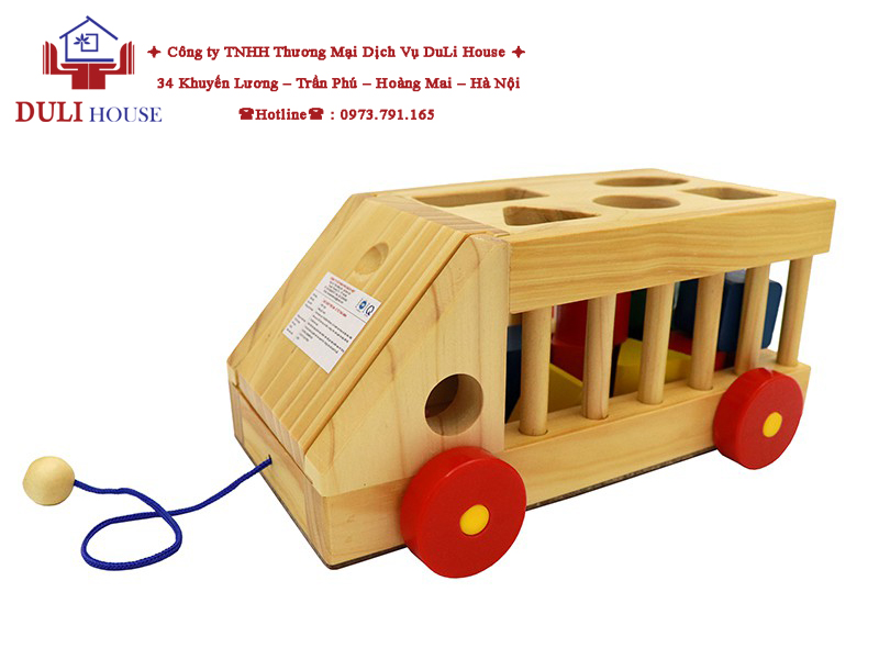 XE Ô TÔ THẢ HÌNH KHỐI GỖ
