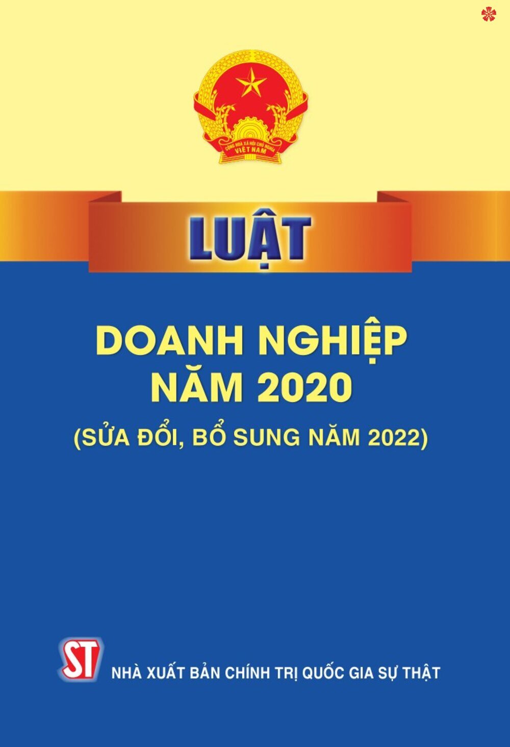 Luật doanh nghiệp năm 2020 (Sửa đổi, bổ sung năm 2022) bản in 2024
