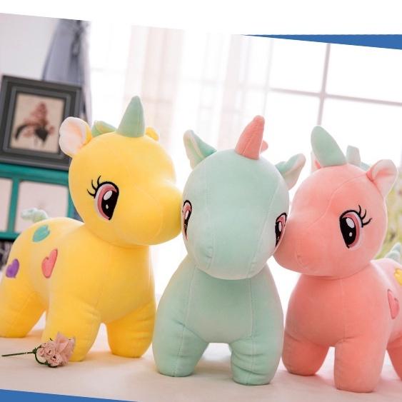 Gấu Bông Ngựa Pony Size 20cm cho bé, Thú Bông Kỳ Lân Unicorn Cao cấp đễ thương