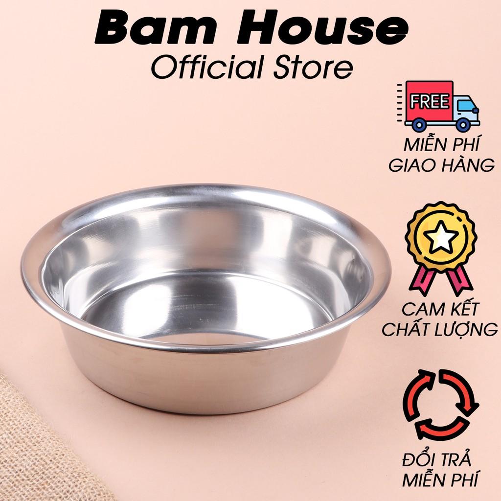 Khay tròn đựng thức ăn hoặc làm bánh inox 304 Bam House cao cấp KTB01 – Gia dụng bếp