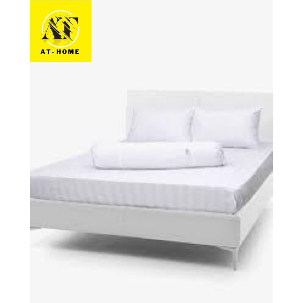 Bộ 4 Món Ga Gối Cotton Tici Xuất Nhập 100% Êm Ái Mềm Mại Cao Cấp LAN PHAM BEDDING - Sọc Trắng