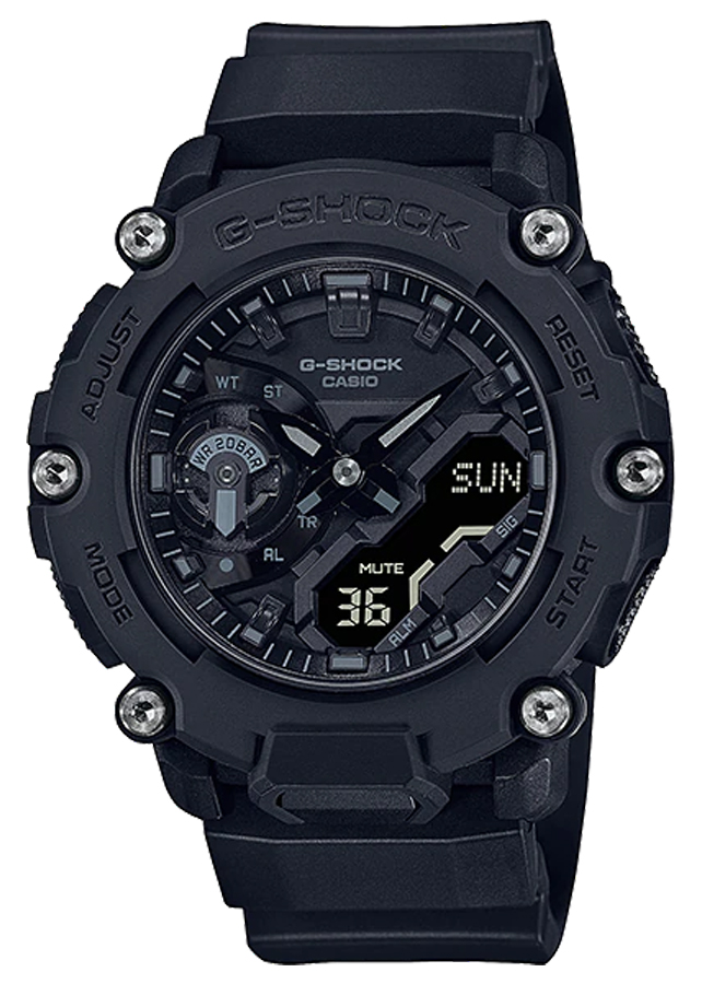 Đồng hồ nam dây nhựa Casio G-Shock chính hãng GA-2200BB-1ADR (47mm)