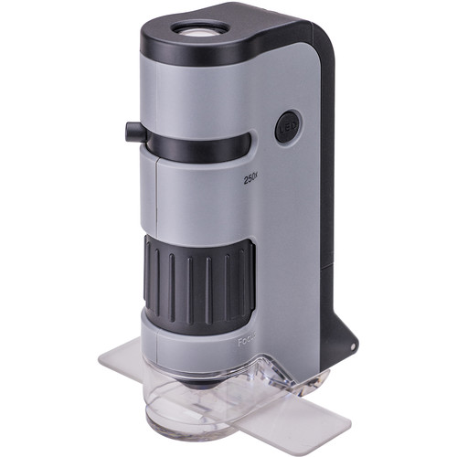 Kính hiển vi bỏ túi cao cấp Carson MicroFlip MP-250 có đèn tia cực tím UV kiểm tra tiền - Hàng chính hãng