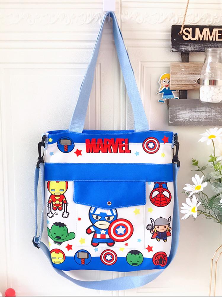 Sanrio Hello Kitty Hoạt Hình Canvas Túi Trẻ Vai Cô Gái Bé Trai Túi Sinh Viên Dạy Kèm Túi Xách