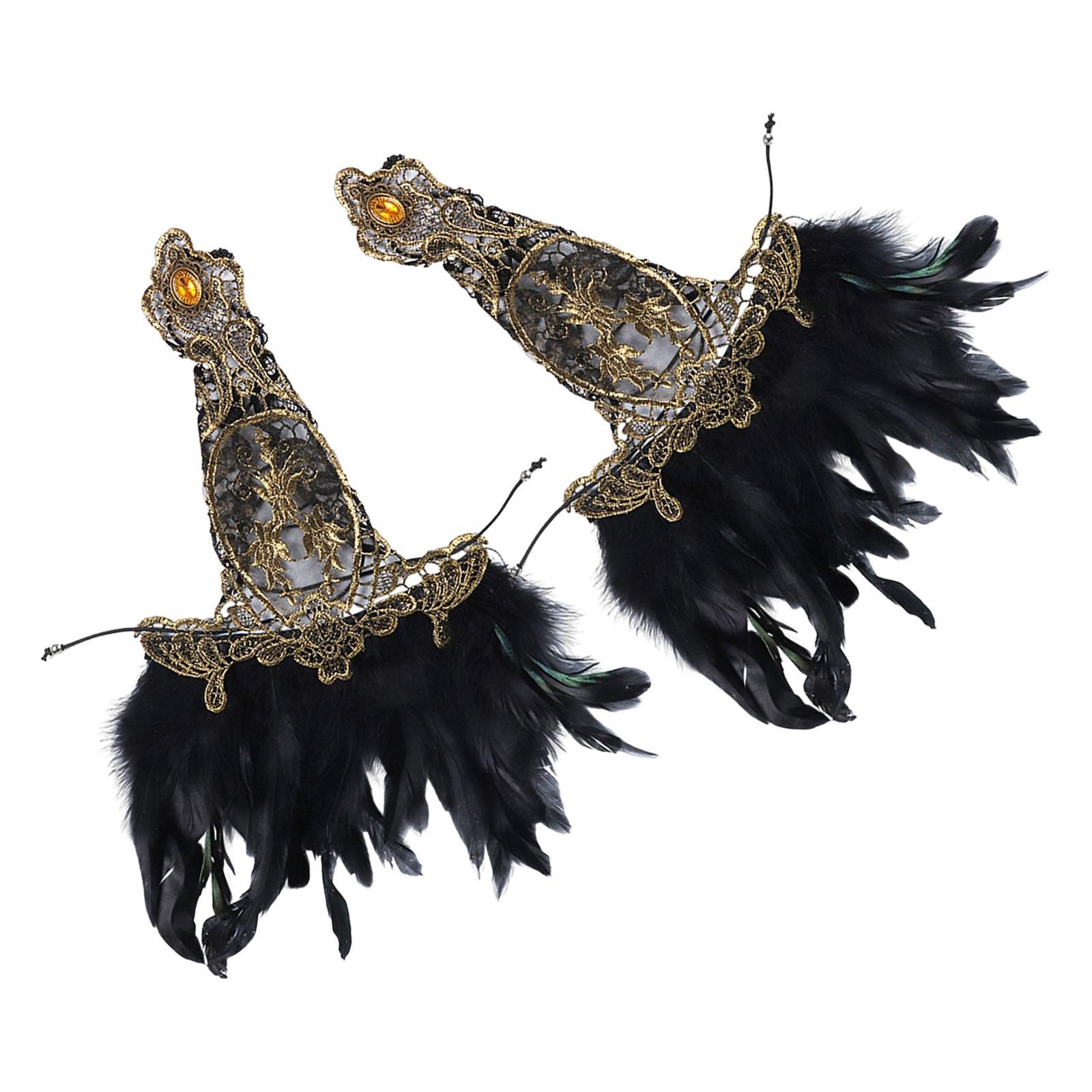 2x Wrist Cuffs Sleeves Bracelets for Showgirl Wedding Evening