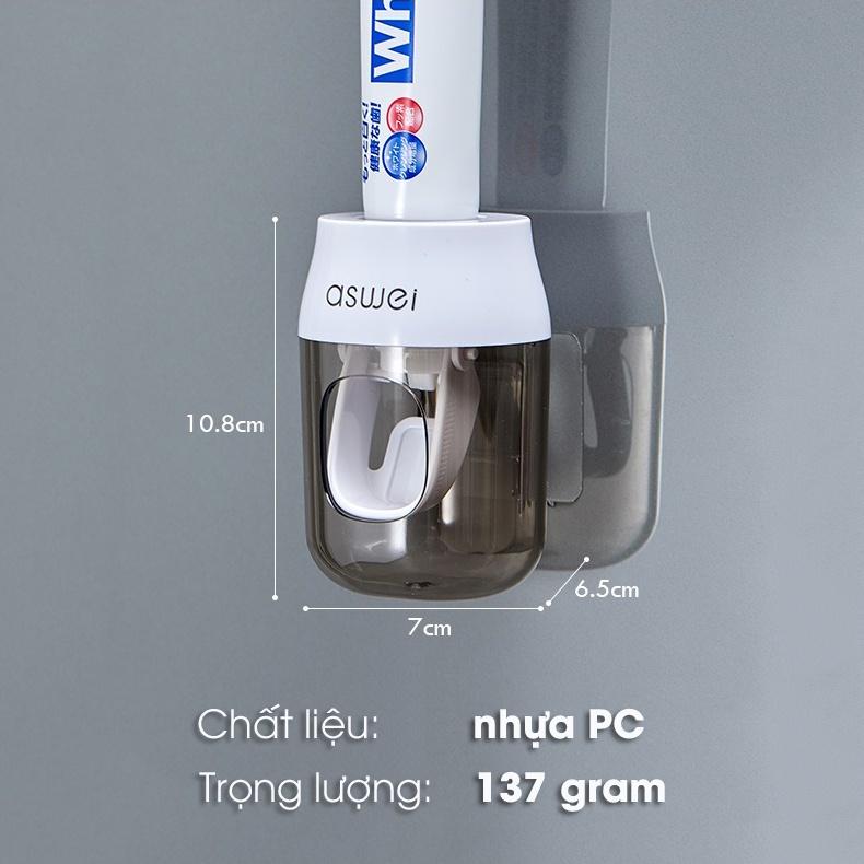 Dụng cụ nhả kem đánh răng tự động - Hộp nặn kem đánh răng dán tường ASWEI