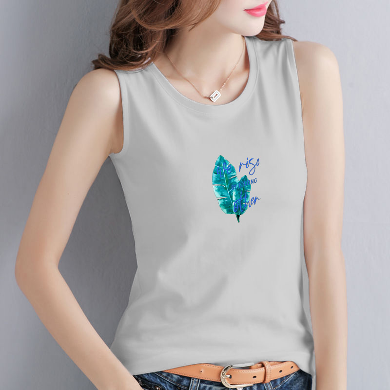Áo Thun 3 Lỗ Nữ Sát Nách In Chiếc Lá Vải Cotton Co Giãn 4 Chiều Mặc Đẹp Tôn Dáng SN108 SALLY BOUTIQUE