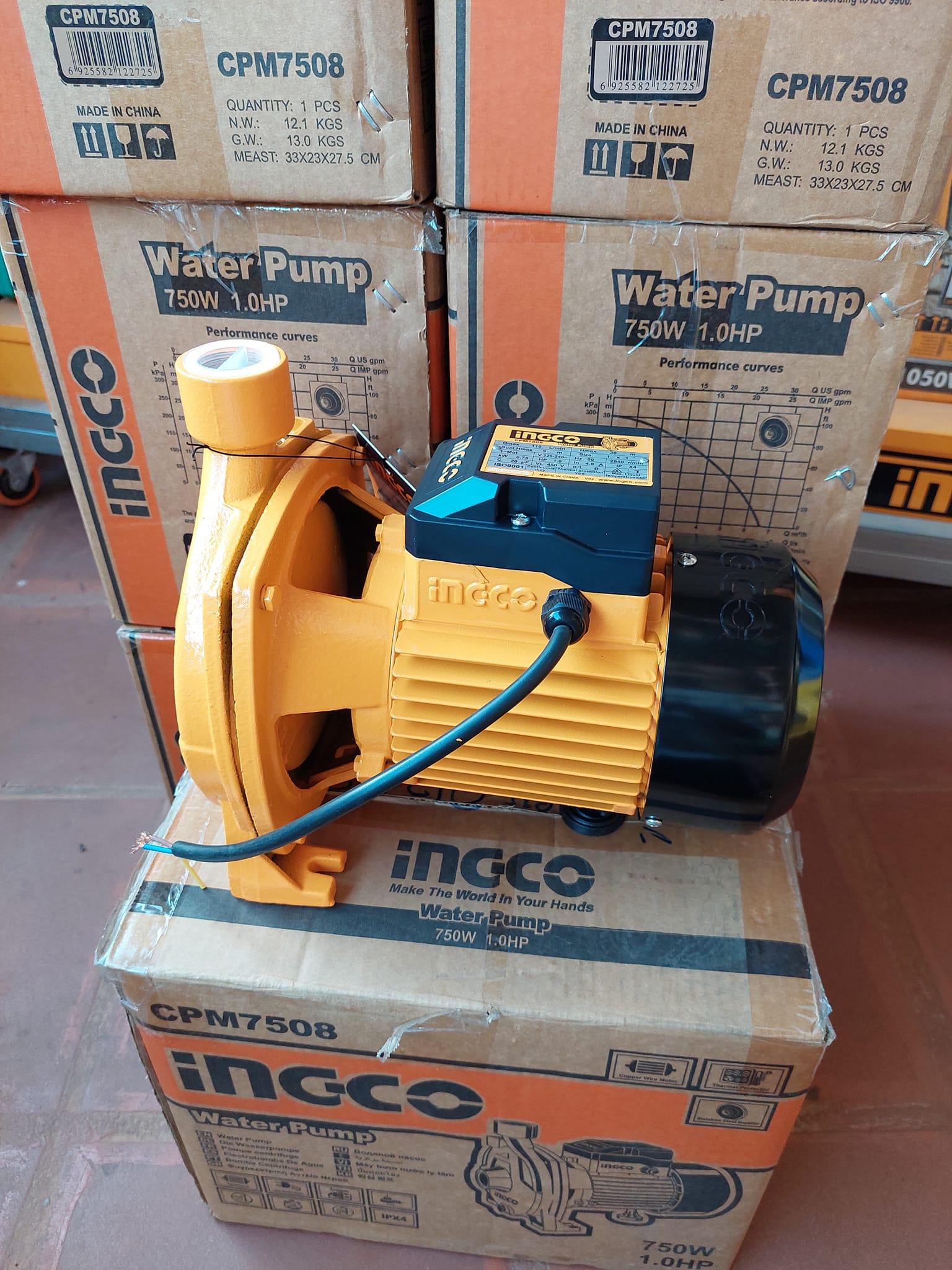 MÁY BƠM LI TÂM 750W INGCO CPM7508- HÀNG CHÍNH HÃNG