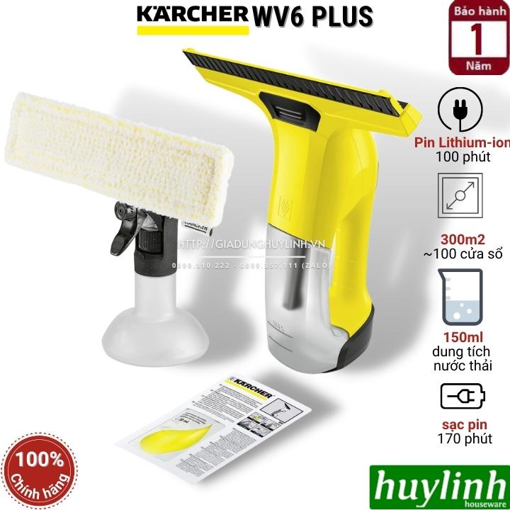 Máy lau kính dùng pin Karcher WV6 Plus - Made in Italy - Hàng chính hãng