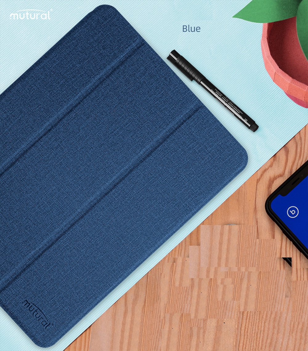 Bao Da Dành Cho Ipad Gen 10 10.9Inch 2022 Mutural Chính Hãng - Hàng Chính Hãng - Màu Xanh Đen