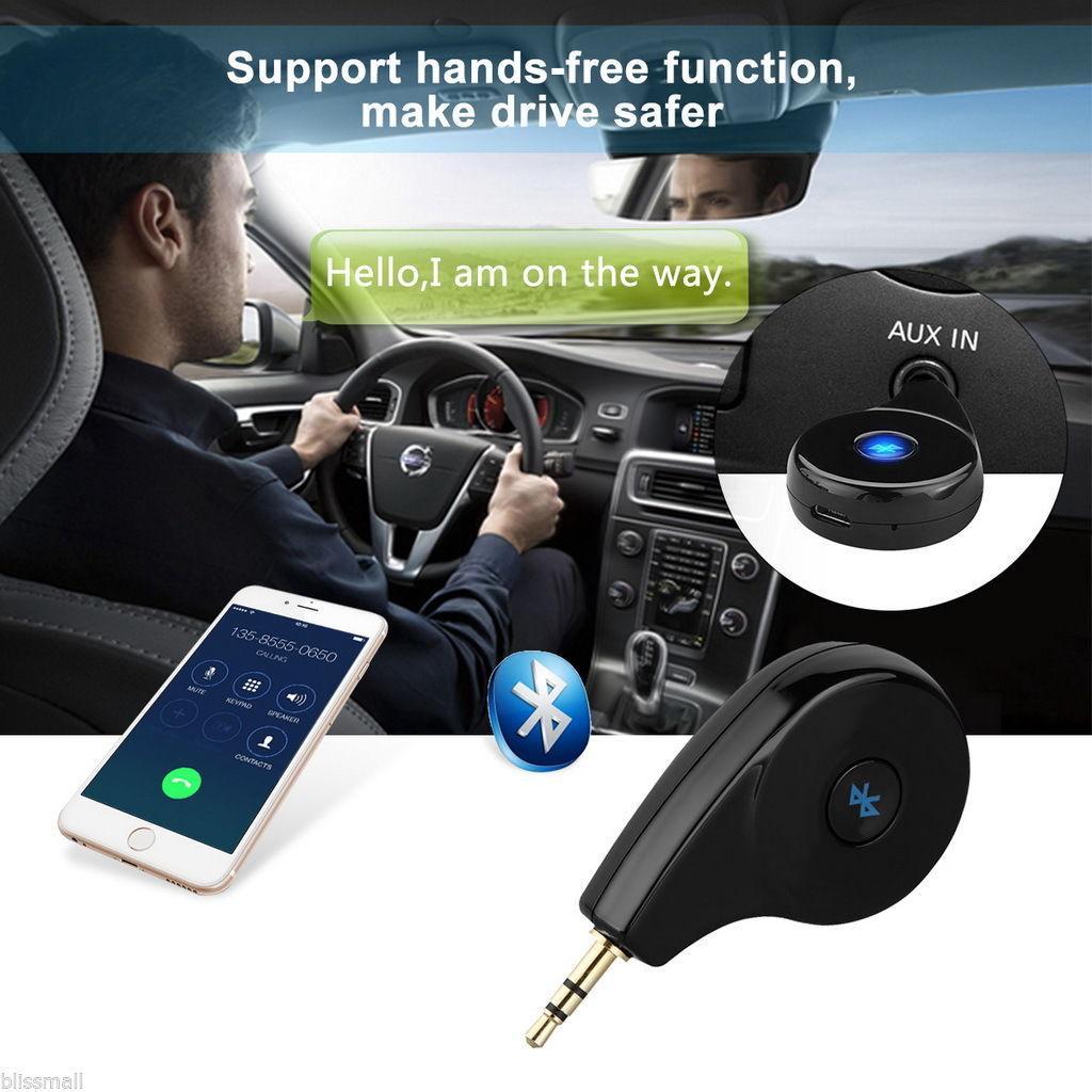 Mini AUX Car Bluetooth 4.2 Receiver Speaker Music Streaming Audio Adapter