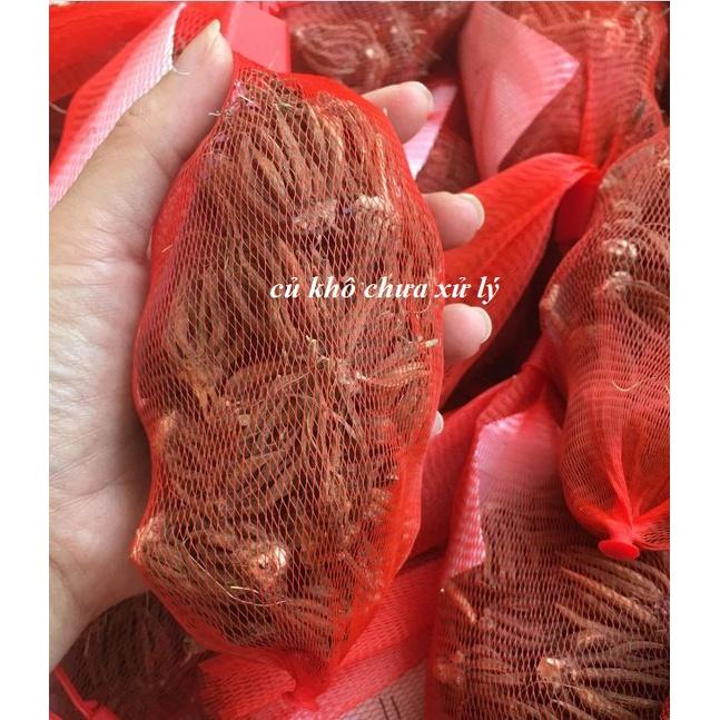 Củ giống hoa hồng mao lương hoa màu đỏ - Kèm viên nén sơ dừa ươm - 1 củ