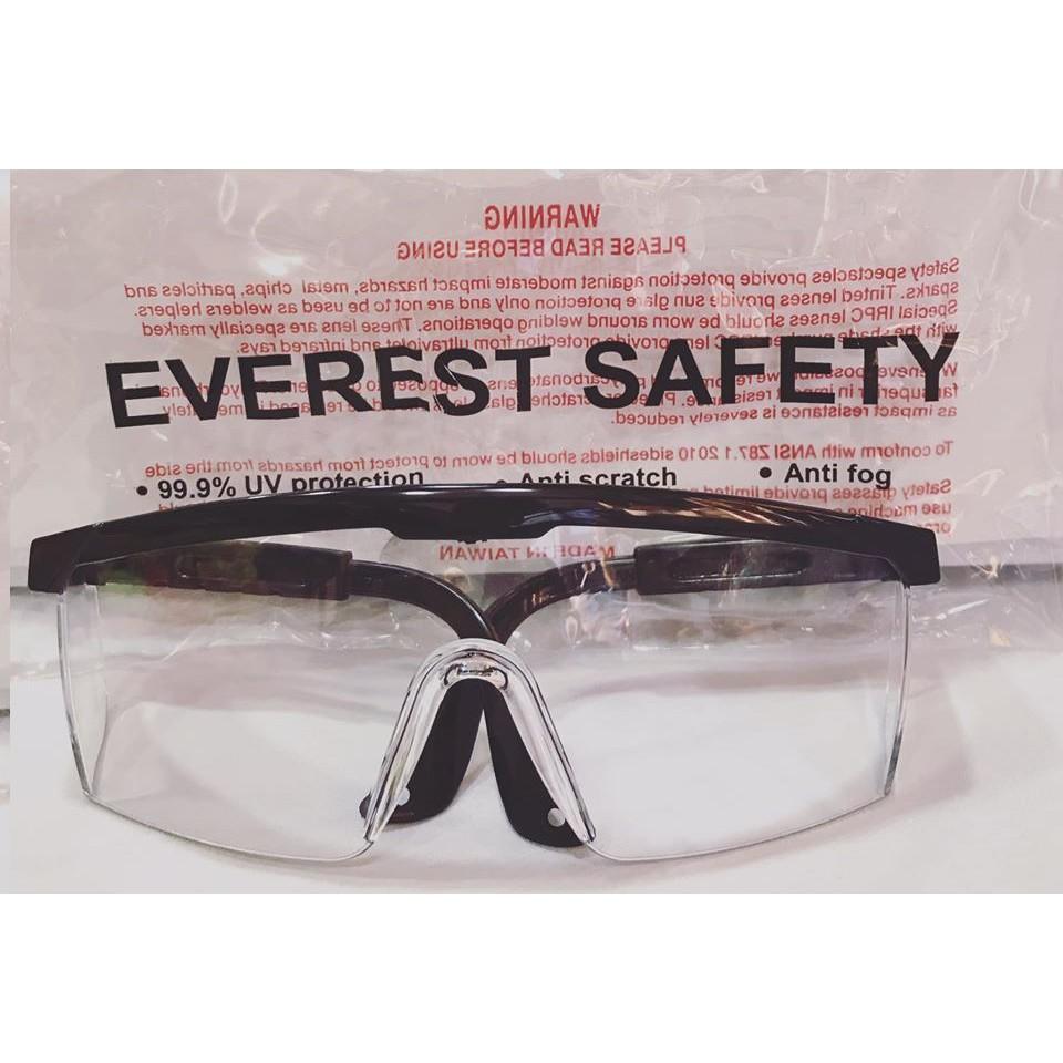 Kính bảo hộ Everest EV105 Kính chống bụi, chống tia UV, chống trầy xước, đọng sương, bảo vệ mắt
