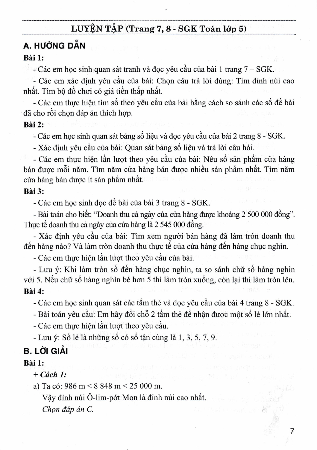 Bài Giảng Và Hướng Dẫn Học Toán Lớp 5 - Tập 1 (Dùng Kèm SGK Kết Nối Tri Thức Với Cuộc Sống) - HA