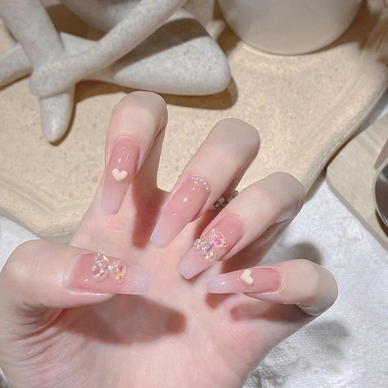 Set 24 Móng Tay Giả Dễ Thương Cho Nữ