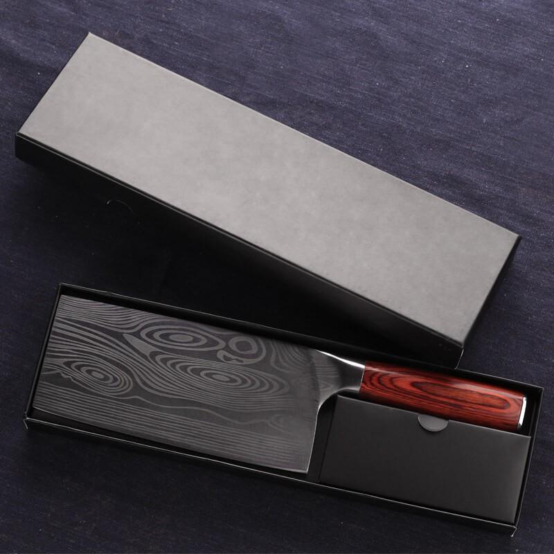 DAO - DAO BẾP NHẬT BẢN USUBA THÉP DAMASCUS MÃ B1DT117 nt topcomshop vn