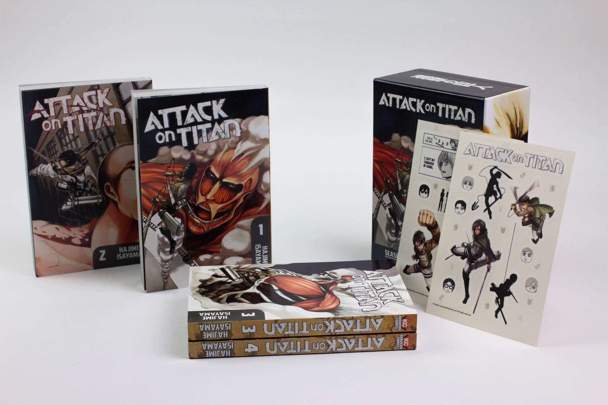 Attack On Titan Season 1 Part 1 Manga Box Set