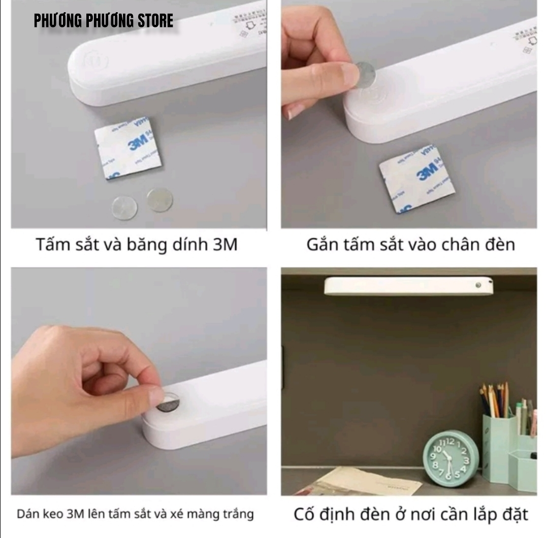 Đèn Led Treo Không Dây 1800 mAh LKESBO 1170 Cảm Ứng Dán Tường Gắn Nam Châm 3 Chế Độ Sáng - 3 Chế Độ Hẹn Giờ Hàng Chình Hãngj