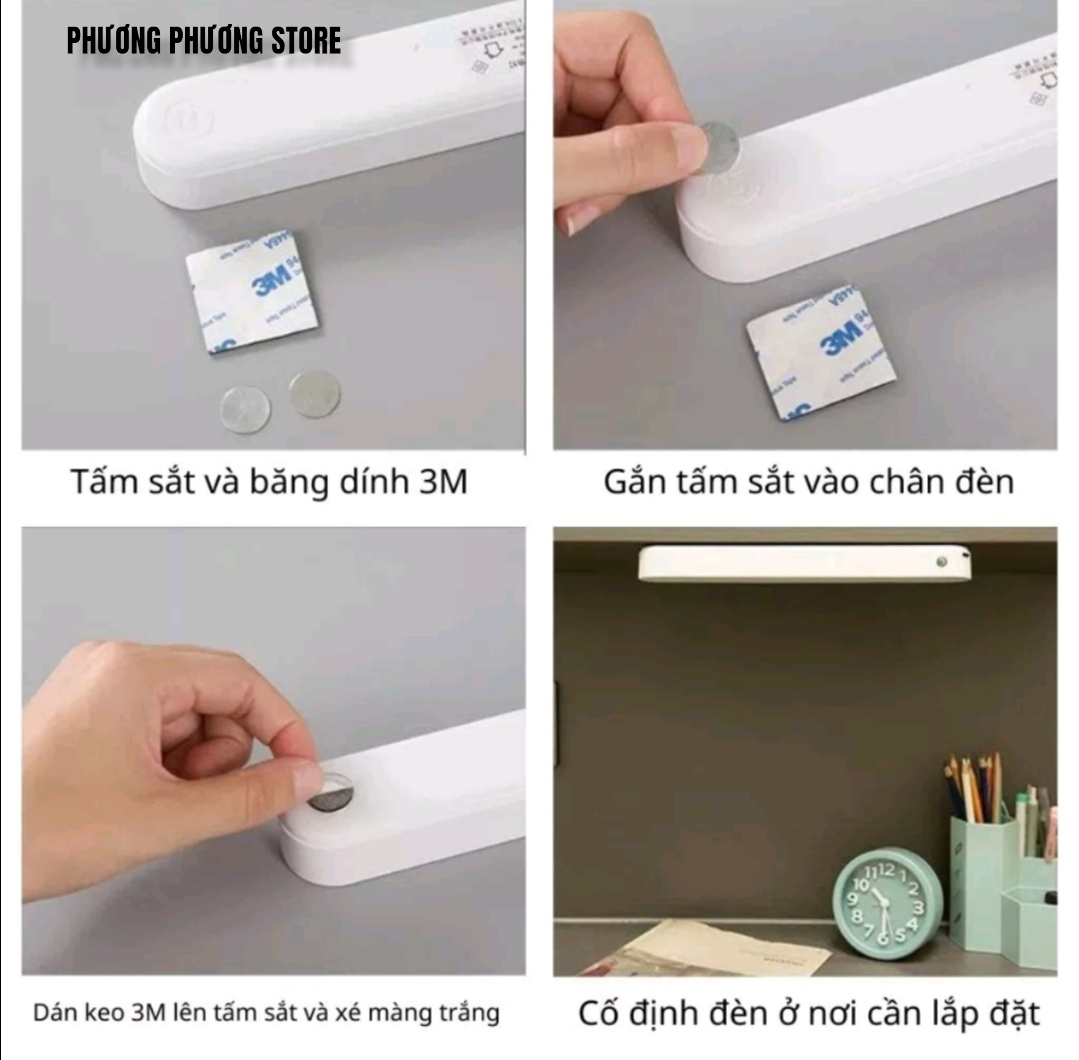 Hình ảnh Đèn Led thông minh cao cấp gắn tường, tủ đọc sách tích điện đa năng nhiều cấp độ điều chỉnh ánh sáng bằng nút cảm ứng 1 chạm và điều khiển từ xa có hẹn giờ