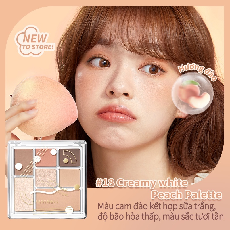 JUDYDOLL Bảng phấn mắt 7 màu Play Color ALL-IN-ONE Palette Tiện lợi Đa năng 8.5g