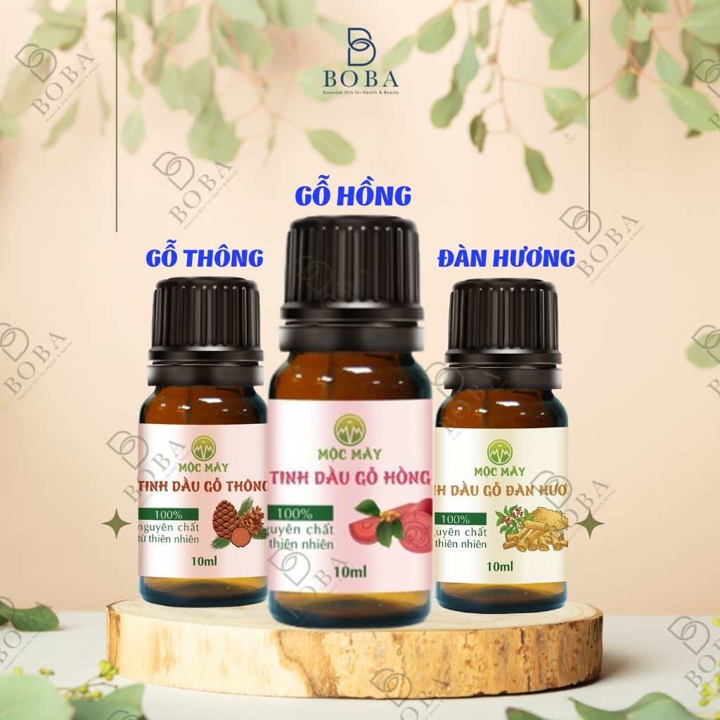 (HCM) Combo 3 Mùi Tinh Dầu, Tạo Hương Thơm, Khuếch Tán Mùi Hương, Làm Sạch Không Khí - BOBA NATURALS