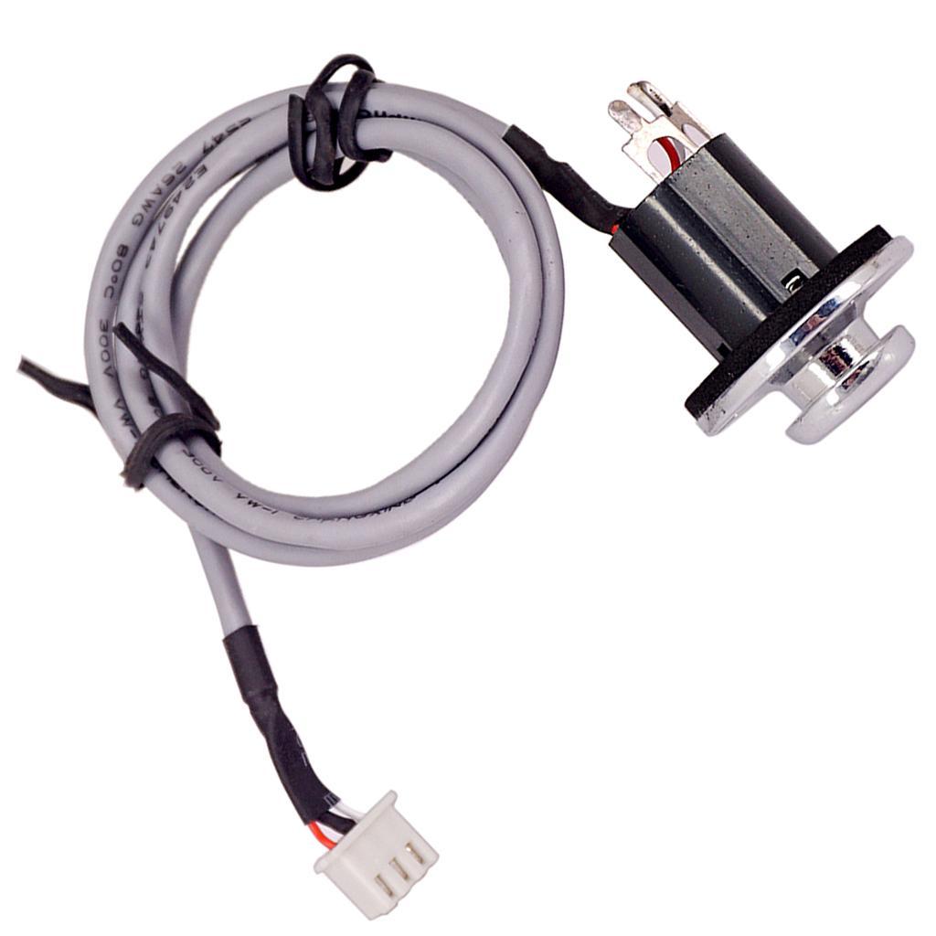 1x Guitar Pickup EQ Cable with 3 Pin Plug 6.35mm Socket Musical Parts